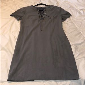 Grey suede dress - worn once!